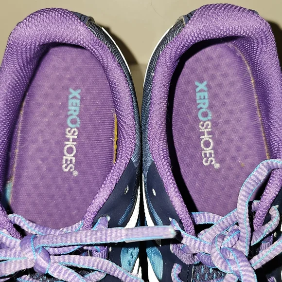 Xero Shoes HFS Minimalist Road Running Sneakers Blue Purple Womens 7.5 Worn Once - Picture 9 of 13
